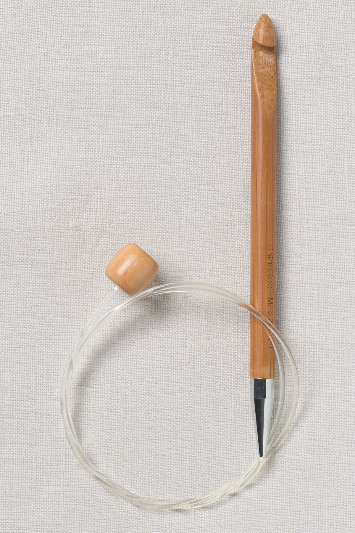 ChiaoGoo Bamboo Flexible Hook 32" (80 cm) Patina