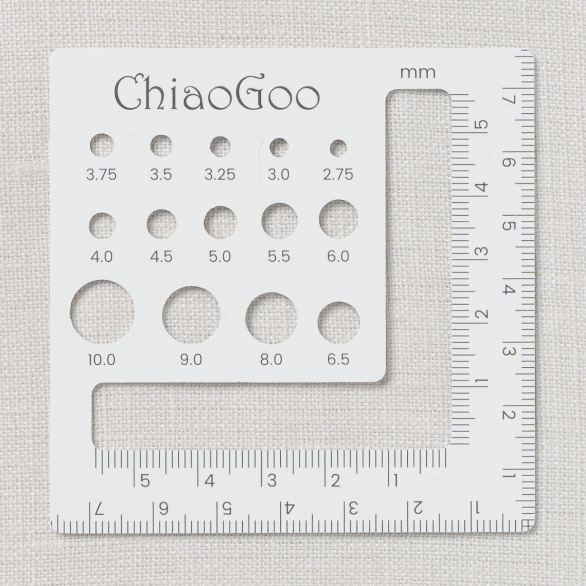 ChiaoGoo Swatch/Needle Gauge 3" (7.5cm) Square (Bag of 3)