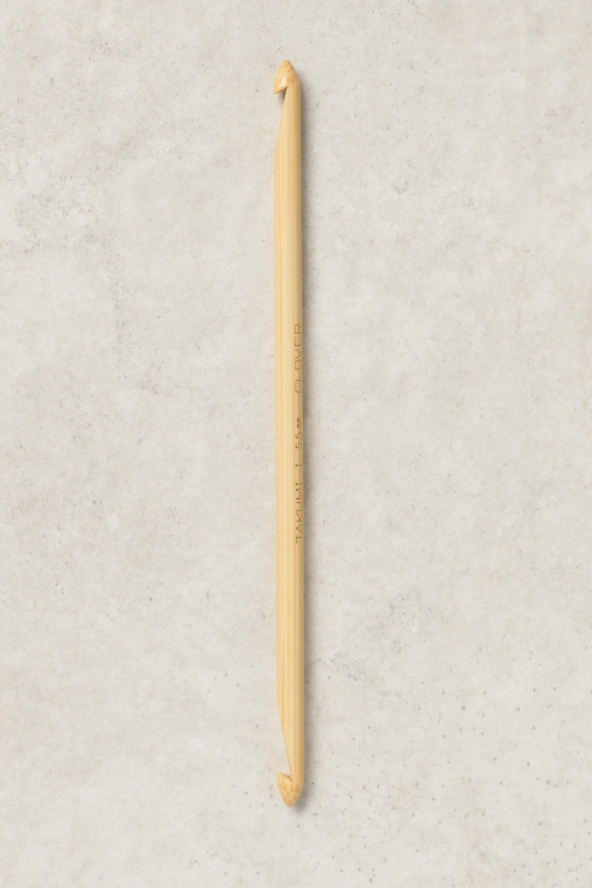 Clover Takumi Bamboo Double Ended Tunisian Crochet Hook 6"
