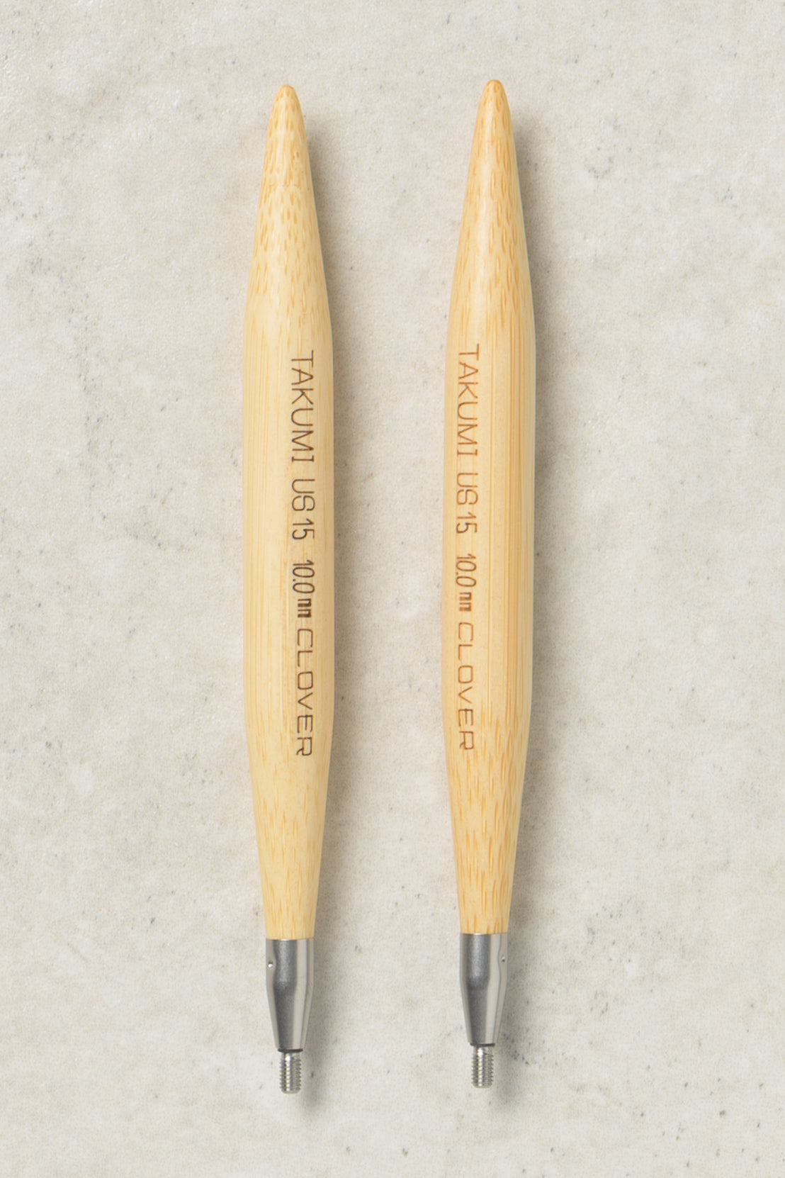 Clover Takumi Bamboo Interchangeable Needles 4"