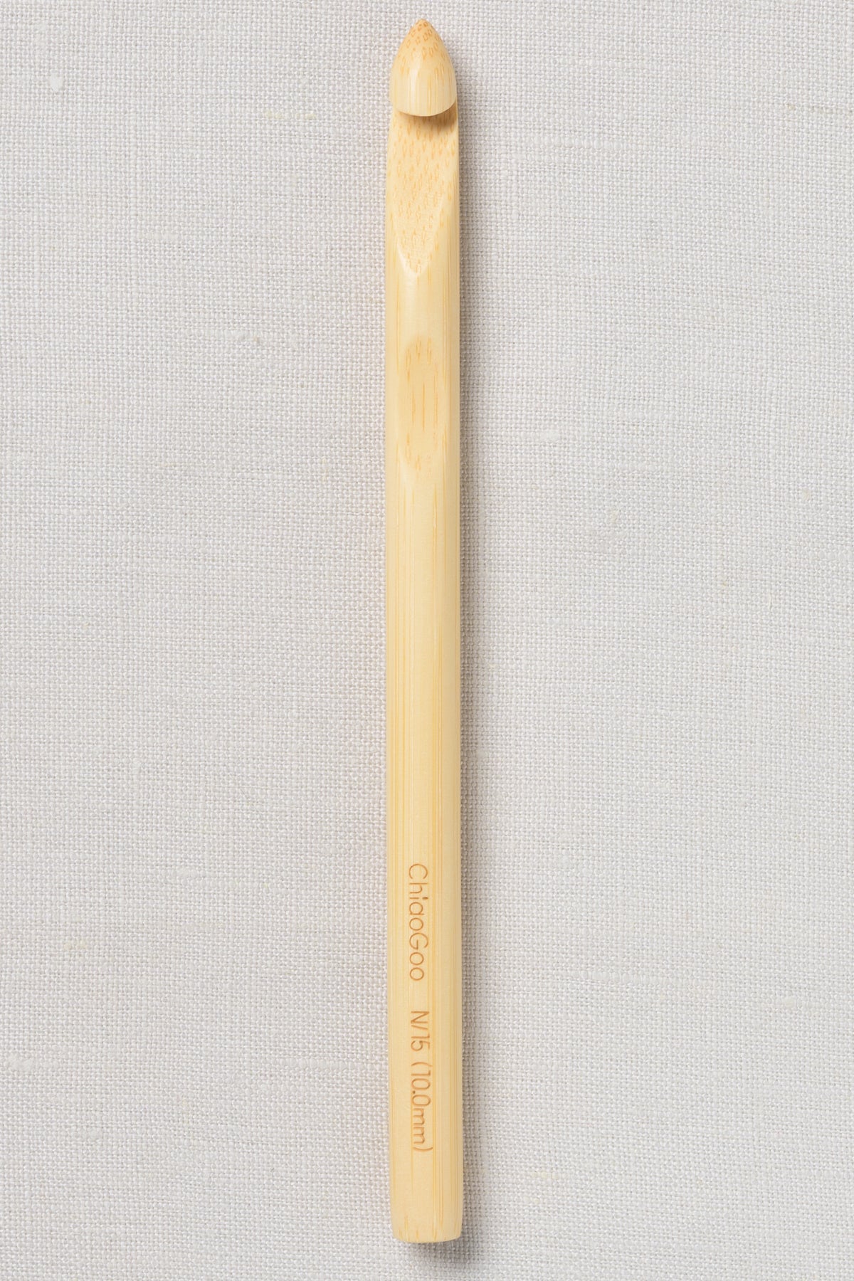 ChiaoGoo Bamboo Crochet Hook 6" (15 cm) Natural
