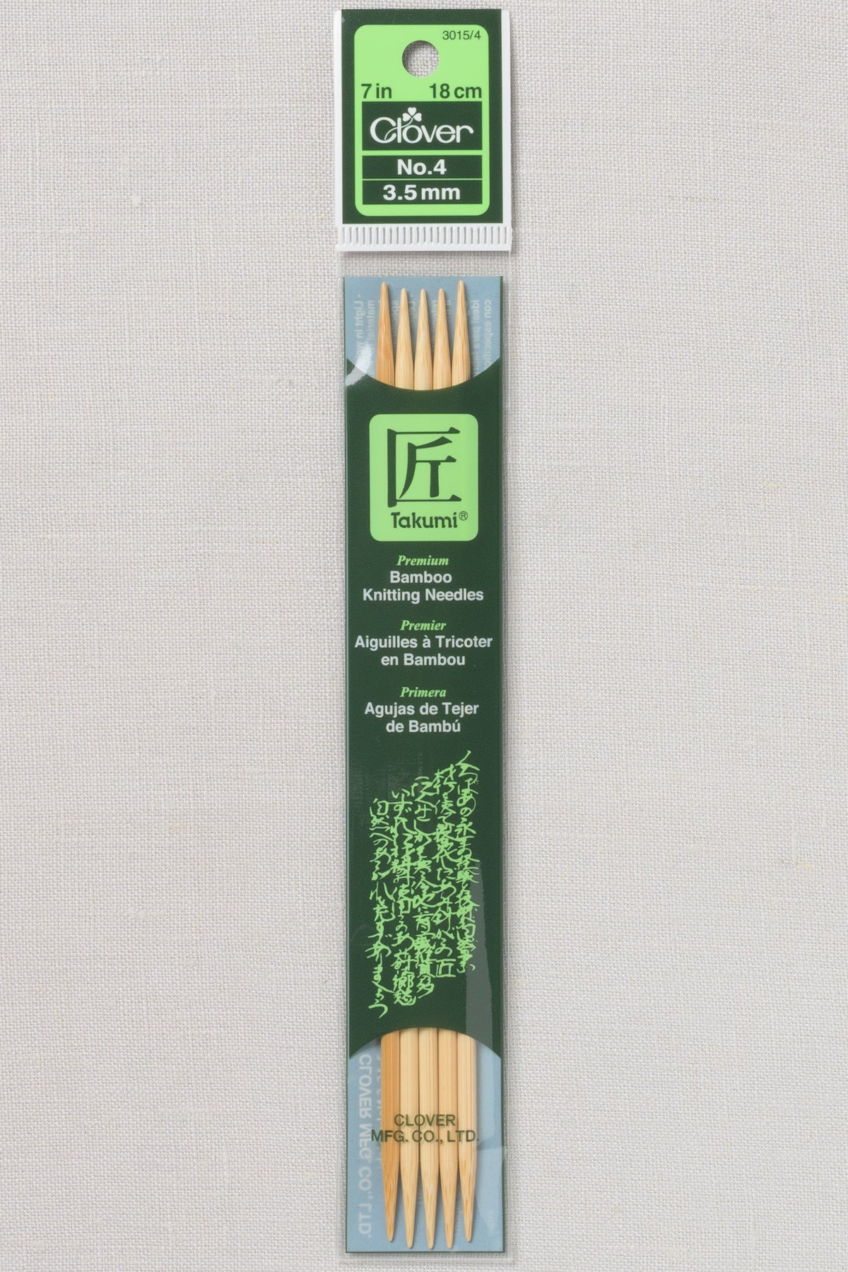 Clover Takumi Bamboo Double Point