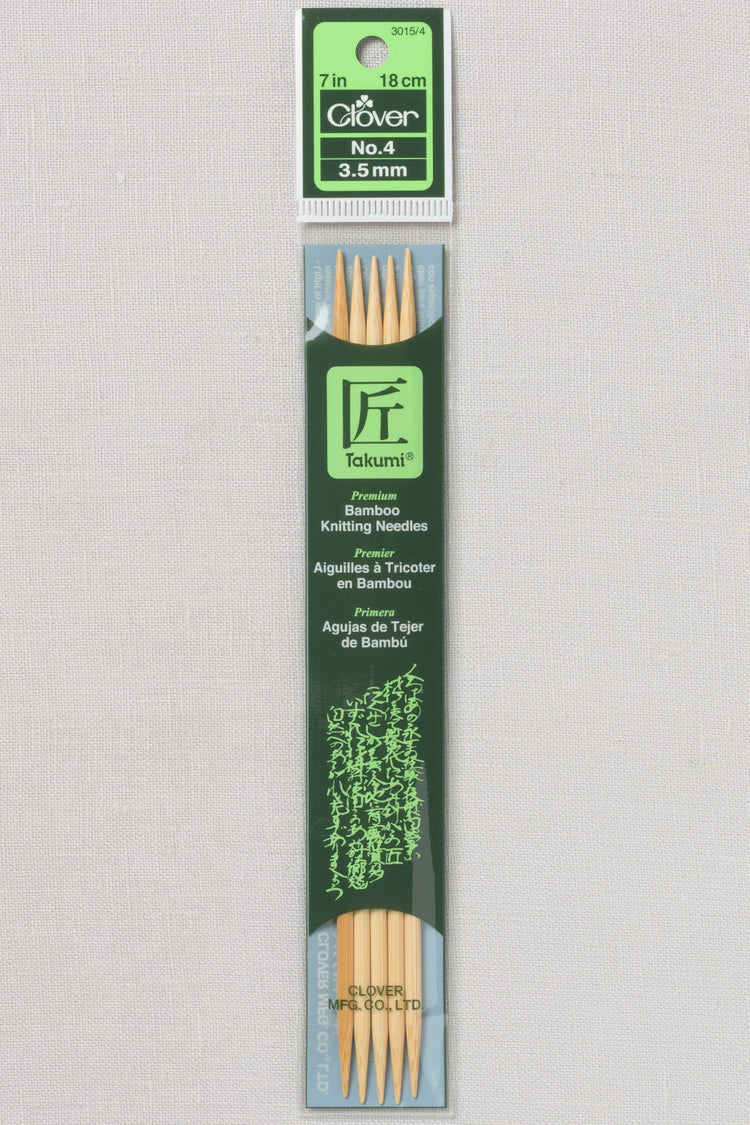 Clover Takumi Bamboo Double Point