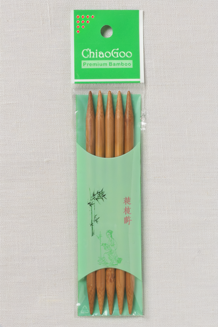 ChiaoGoo Bamboo Double Point Patina