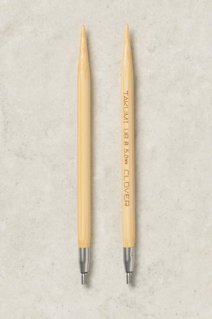 Clover Takumi Bamboo Interchangeable Circular Needle Set 4"