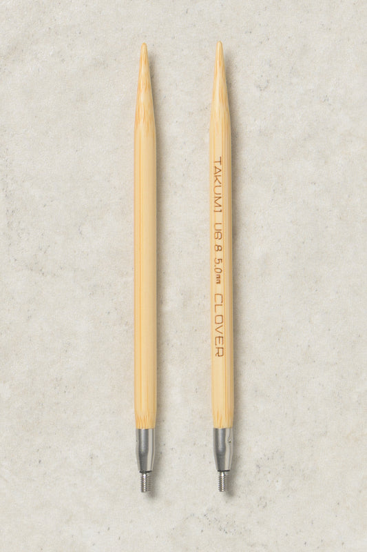 Clover Takumi Bamboo Interchangeable Circular Needle Set 4"