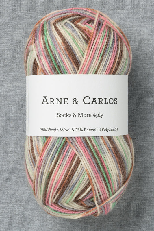 Arne & Carlos Socks & More 4Ply Worn Floorboards Color (Bag of 5) (New)
