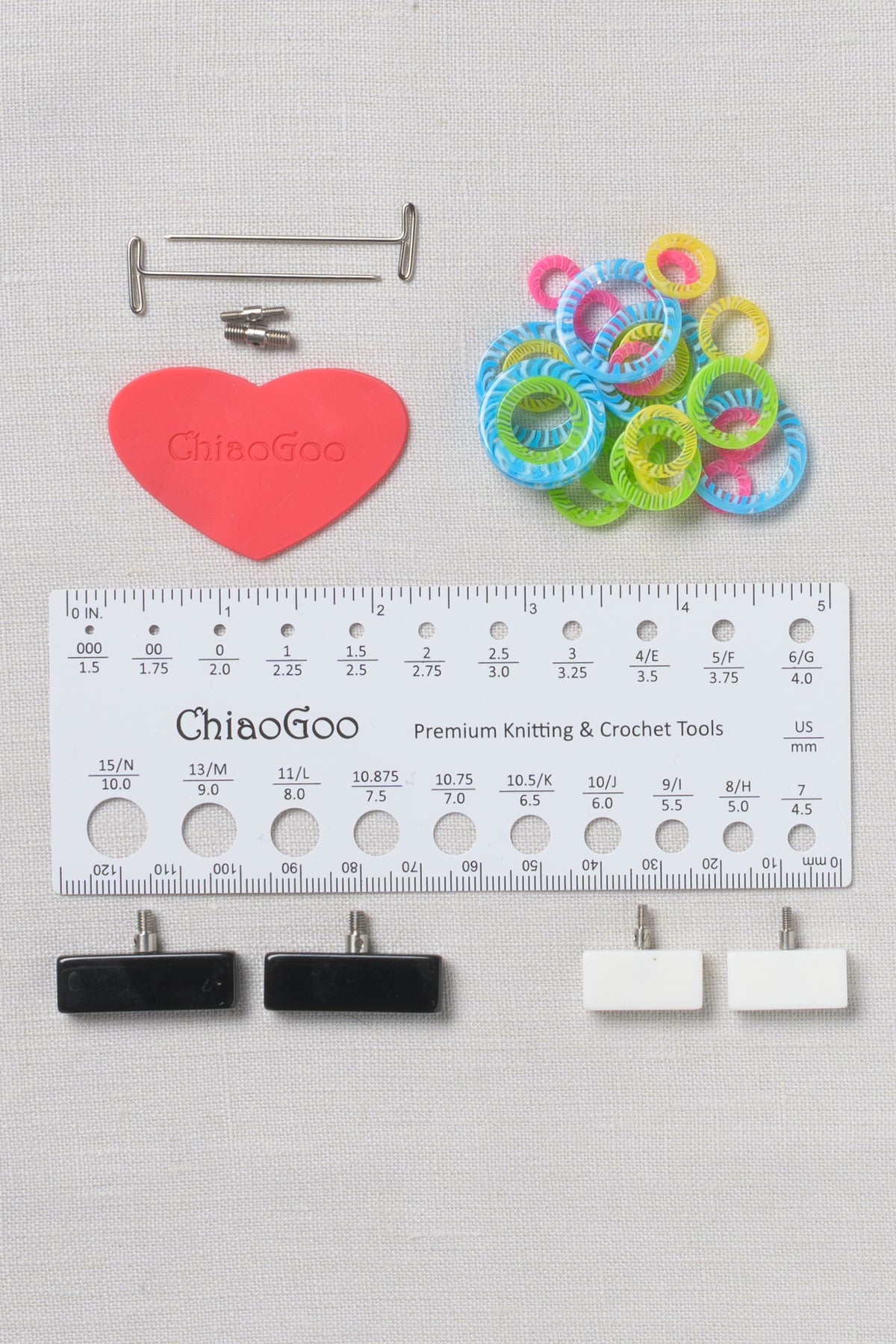 ChiaoGoo TWIST SS Complete Set 5" (13 cm) [S][L] US 2-15 (2.75-10 mm)