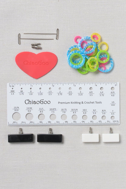 ChiaoGoo TWIST SS Complete Set 5" (13 cm) [S][L] US 2-15 (2.75-10 mm)