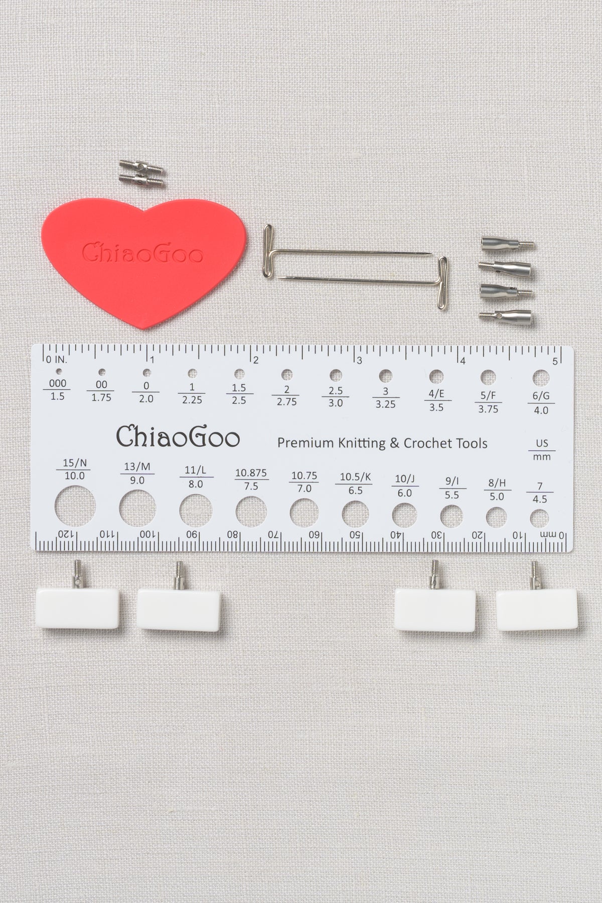 ChiaoGoo T-SPIN Tunisian IC Set 5.7" (14.5 cm) [S][L] US E-N (3.5 -10 mm)