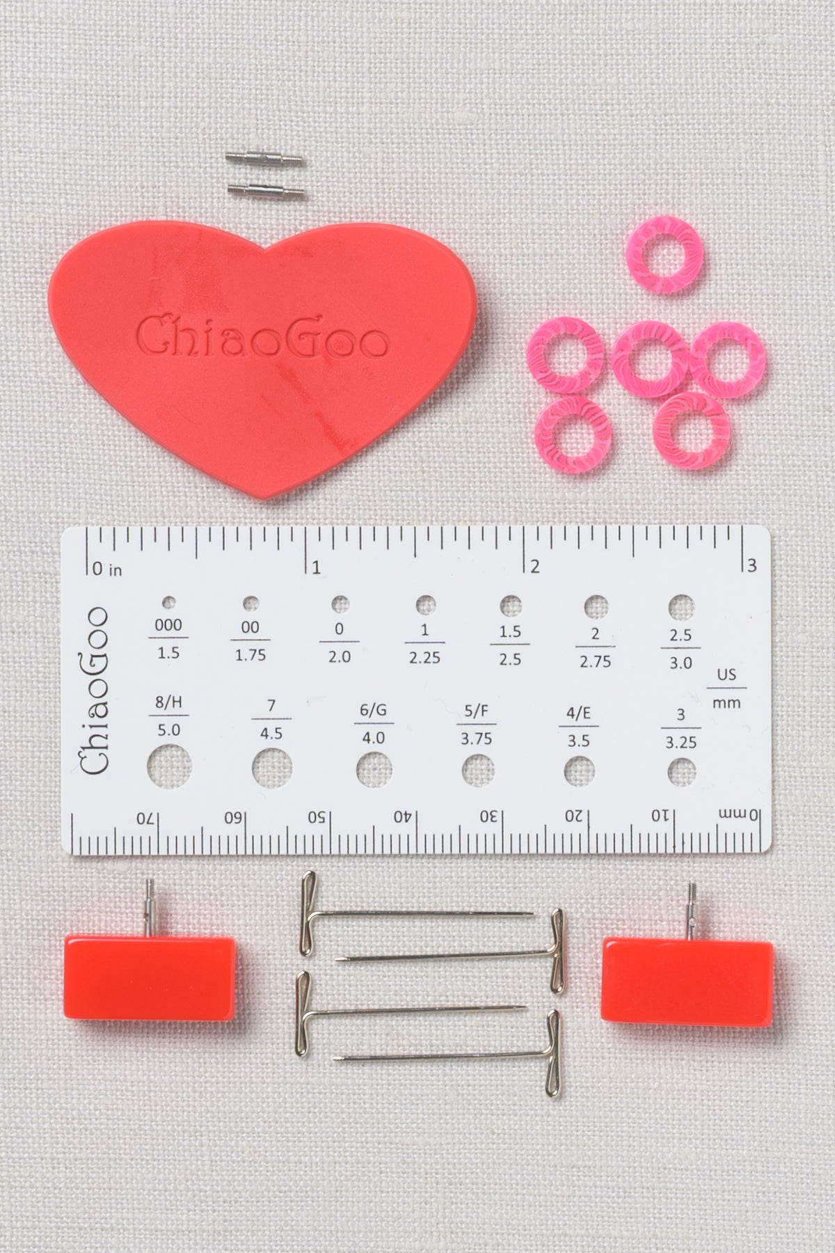 ChiaoGoo TWIST SS MINI Set 5" (13 cm) [M] US 000-1.5 (1.5-2.5mm)
