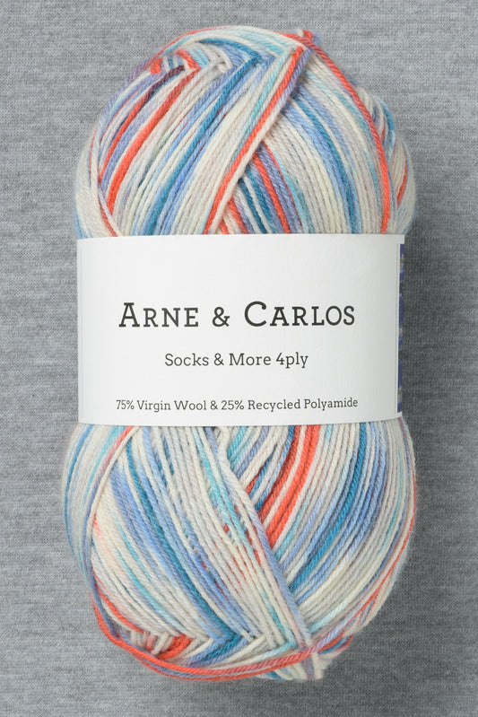 Arne & Carlos Socks & More 4Ply Quiet Corner Color (Bag of 5) (New)