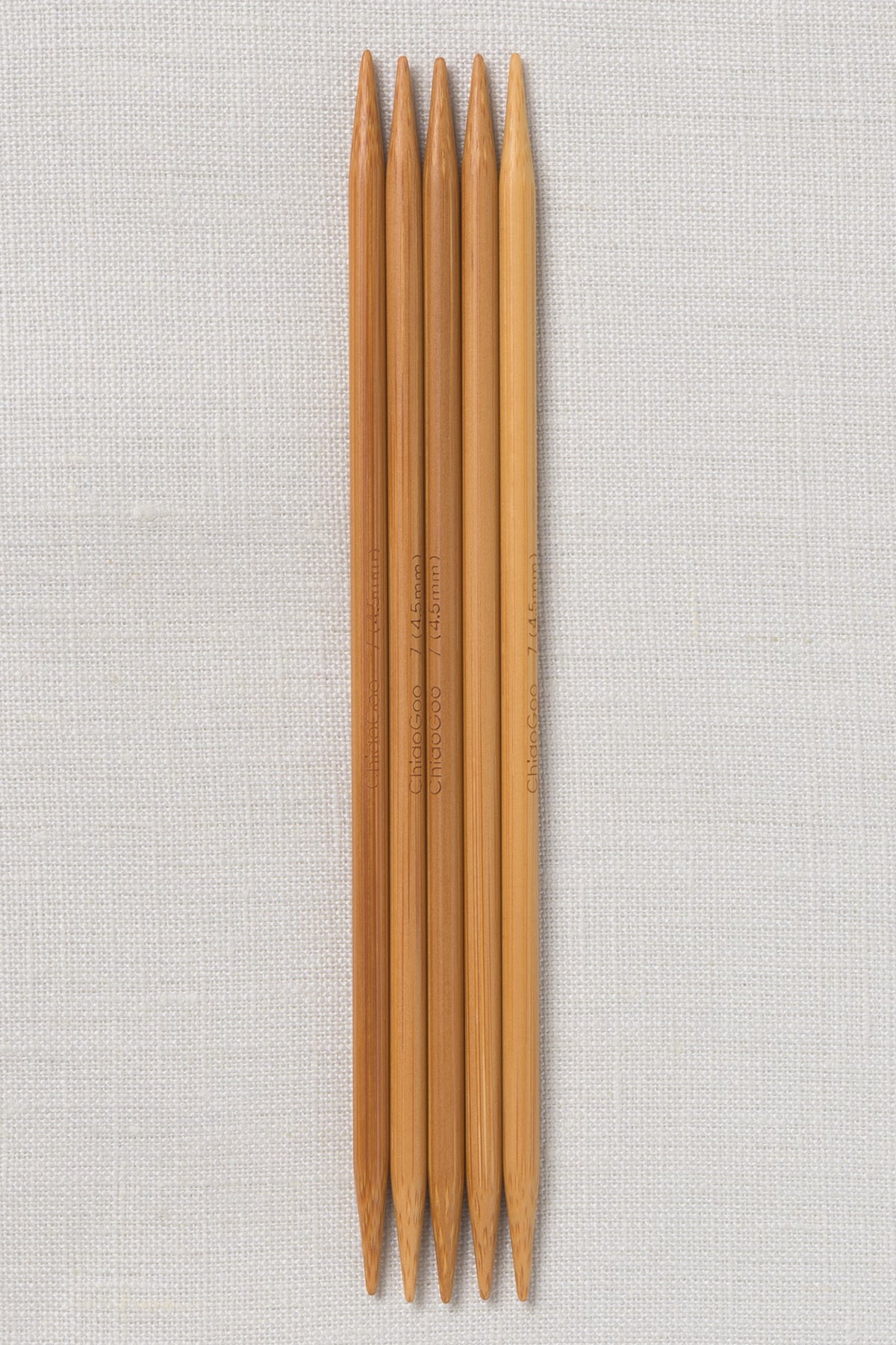 ChiaoGoo Bamboo Double Point 6" (15 cm) Patina