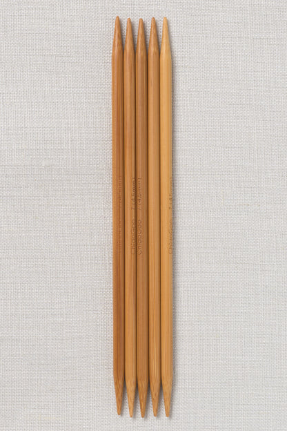 ChiaoGoo Bamboo Double Point 6" (15 cm) Patina