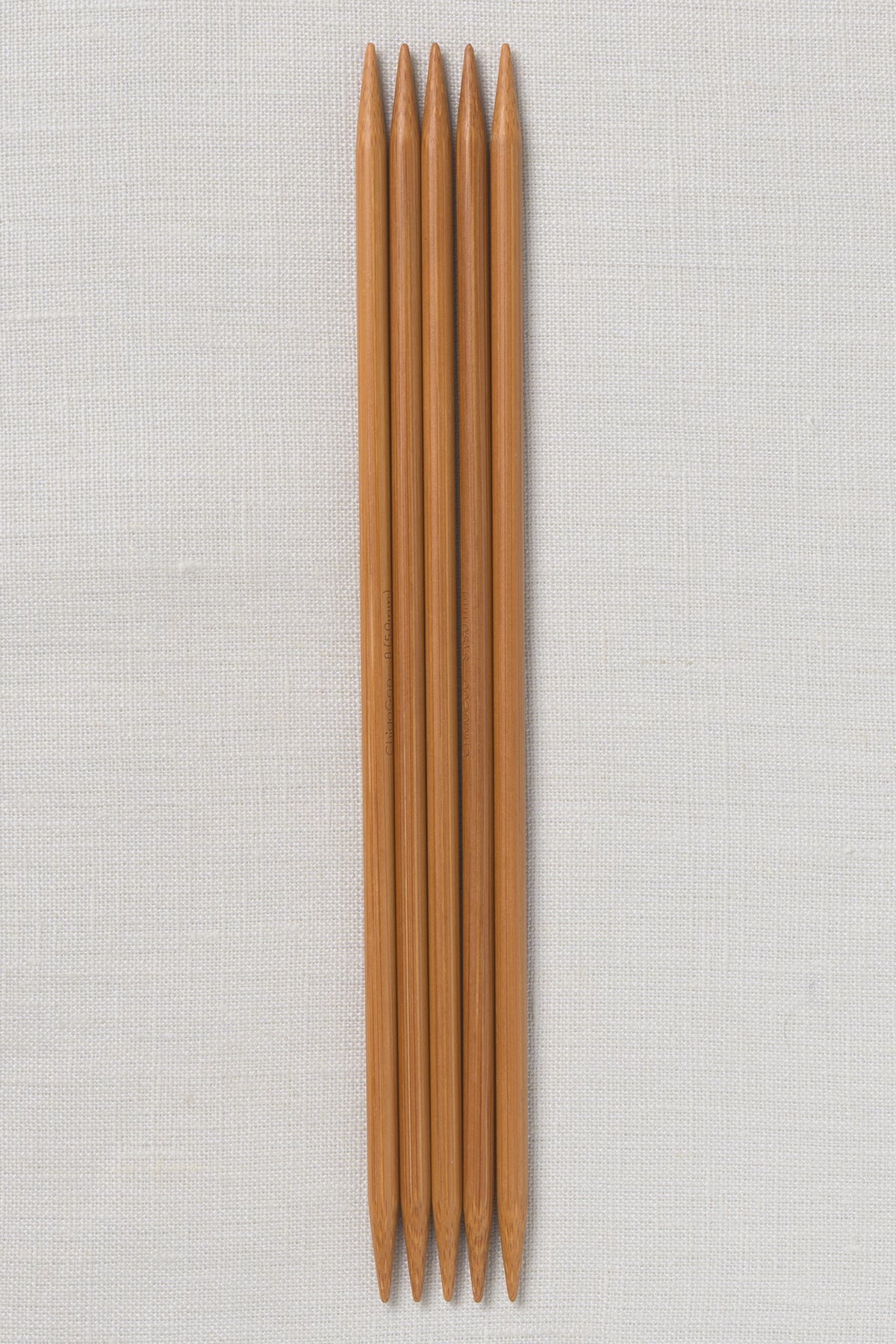 ChiaoGoo Bamboo Double Point 8" (20 cm) Patina