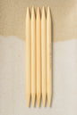 Clover Takumi Bamboo Double Point Needles 7"
