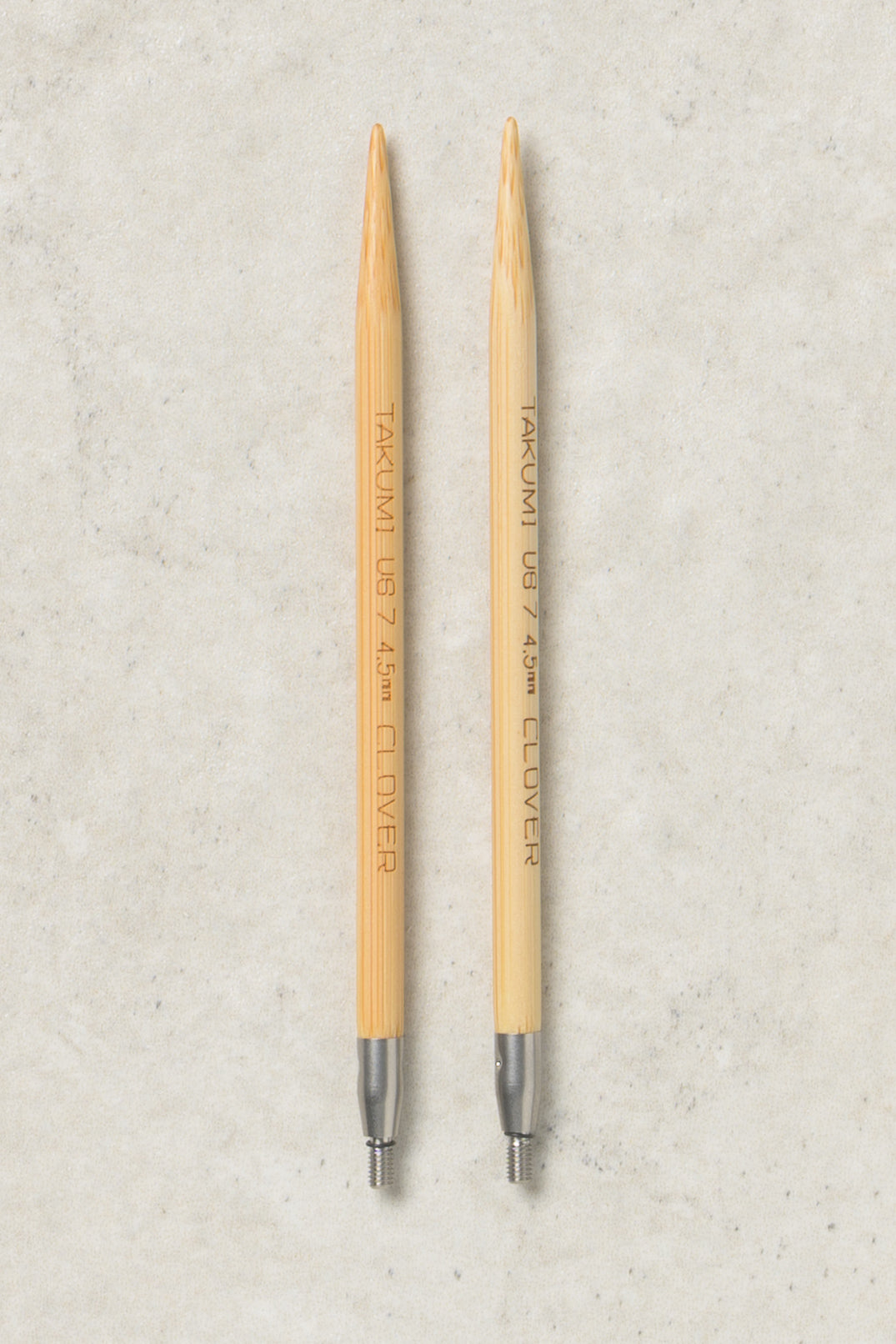 Clover Takumi Bamboo Interchangeable Needles 4"