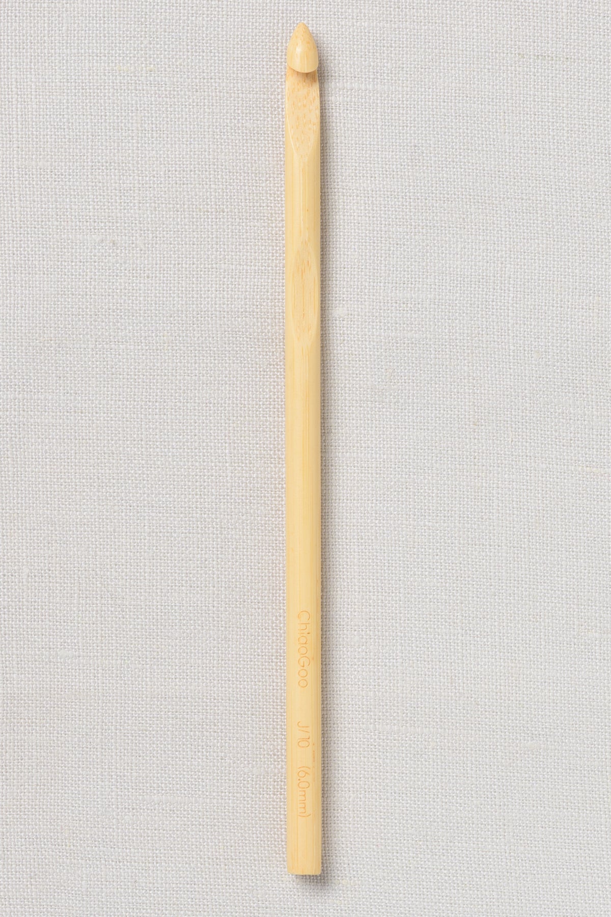 ChiaoGoo Bamboo Crochet Hook 6" (15 cm) Natural