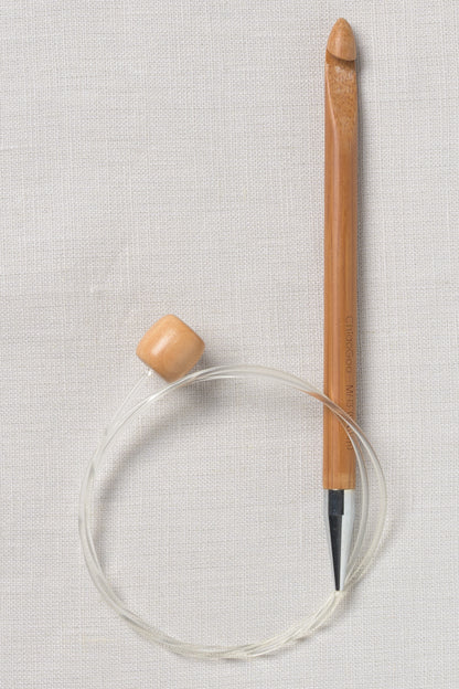 ChiaoGoo Bamboo Flexible Hook 32" (80 cm) Patina