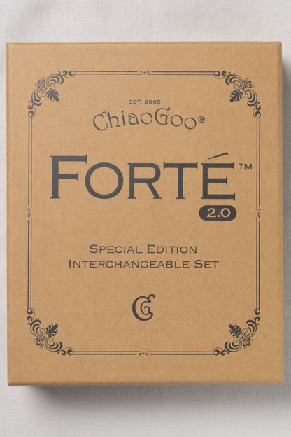 ChiaoGoo Forté SS-Tipped Set 5" (13 cm) [S] [L] US 2-15 (2.75-10 mm)