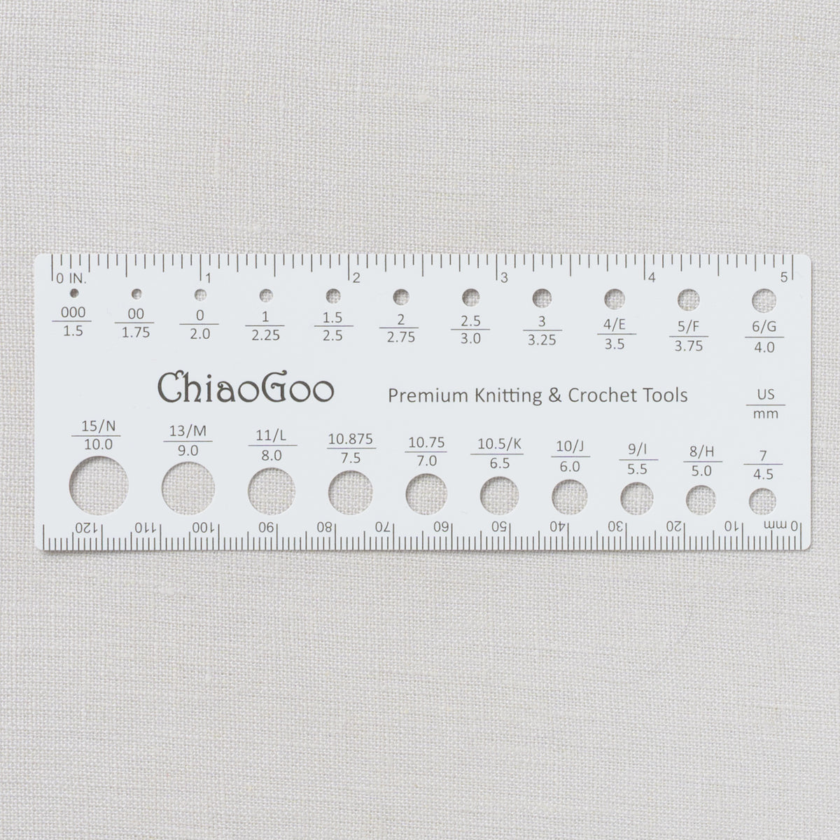 ChiaoGoo Needle Gauge 5" (13 cm) (Bag of 3)