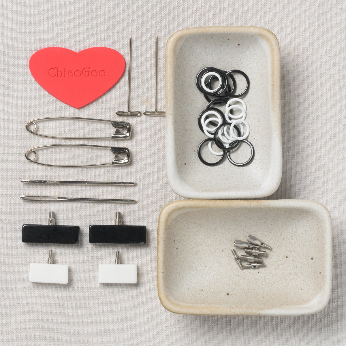ChiaoGoo Tools Kit Tin Small & Large [S] [L] 2.4"X1.6" (6X4cm) (Bag of 3)