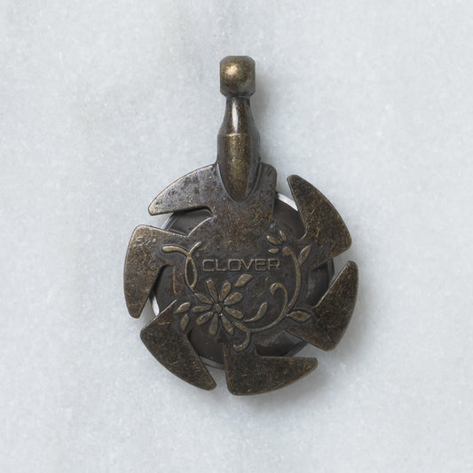Clover Yarn Cutter Pendant (Antique Gold) (Bag of 3)