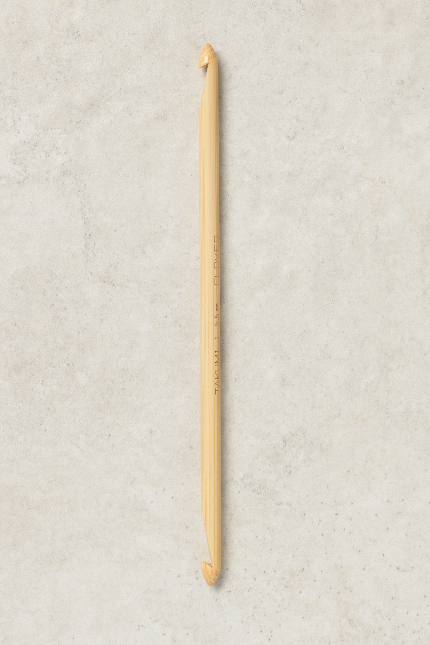 Clover Takumi Bamboo Double Ended Tunisian Crochet Hook 6"