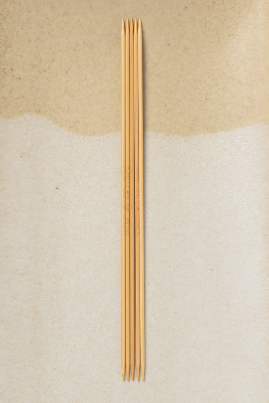 Clover Takumi Bamboo Double Point Needles 7"