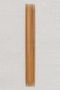 ChiaoGoo Bamboo Double Point 6" (15 cm) Patina