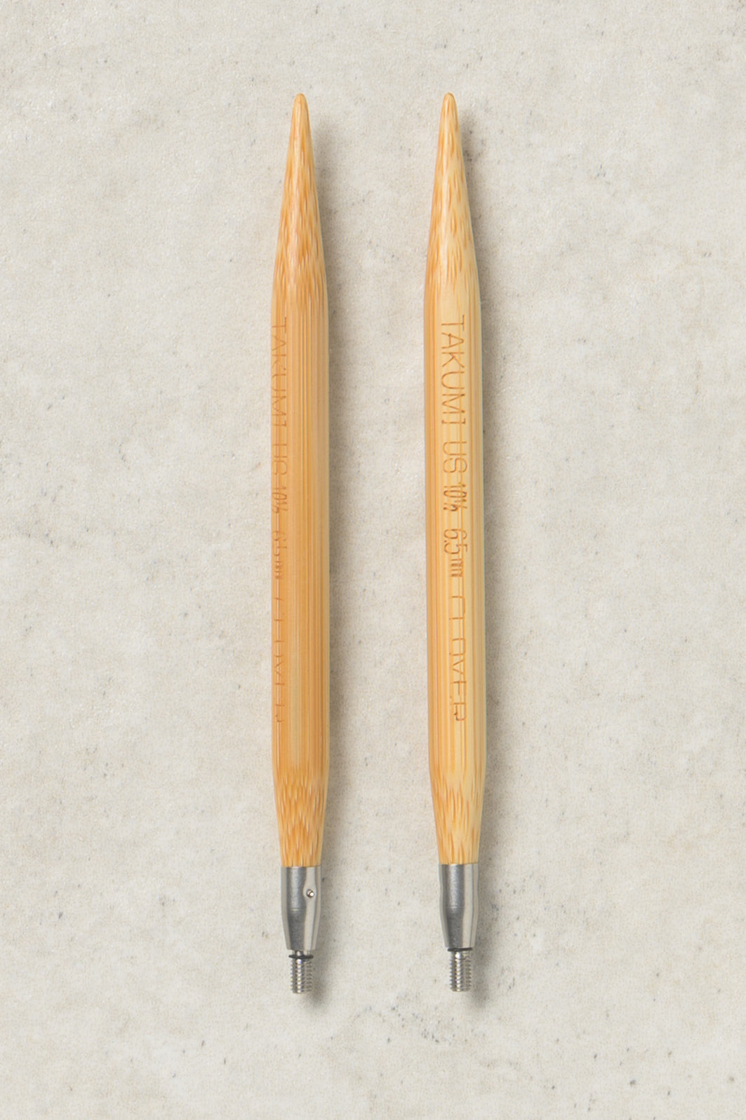 Clover Takumi Bamboo Interchangeable Needles 4"