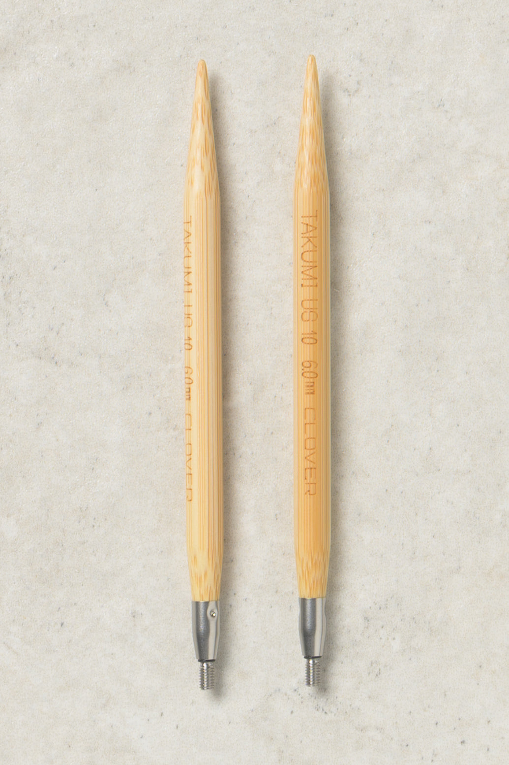 Clover Takumi Bamboo Interchangeable Needles 4"