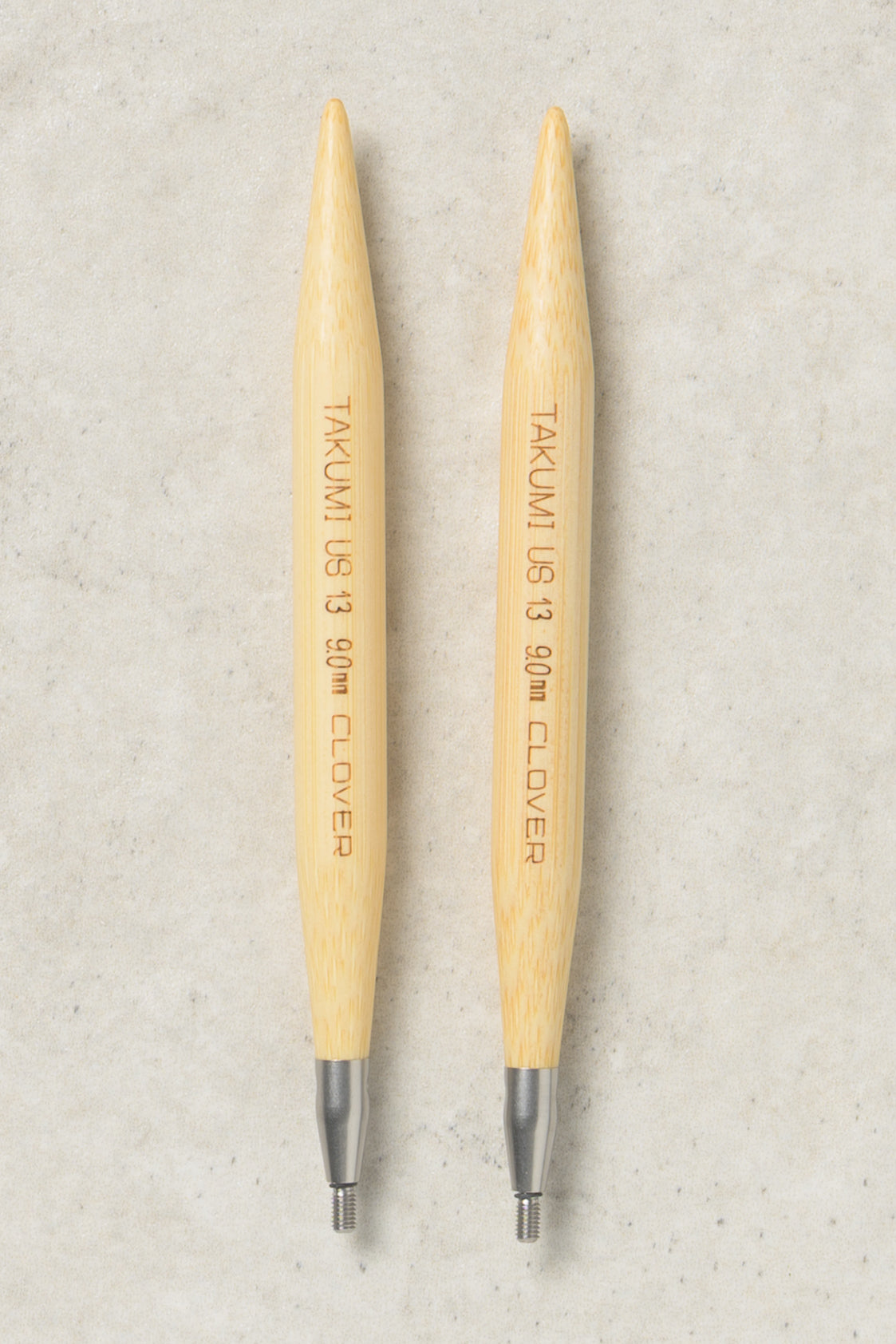 Clover Takumi Bamboo Interchangeable Needles 4"