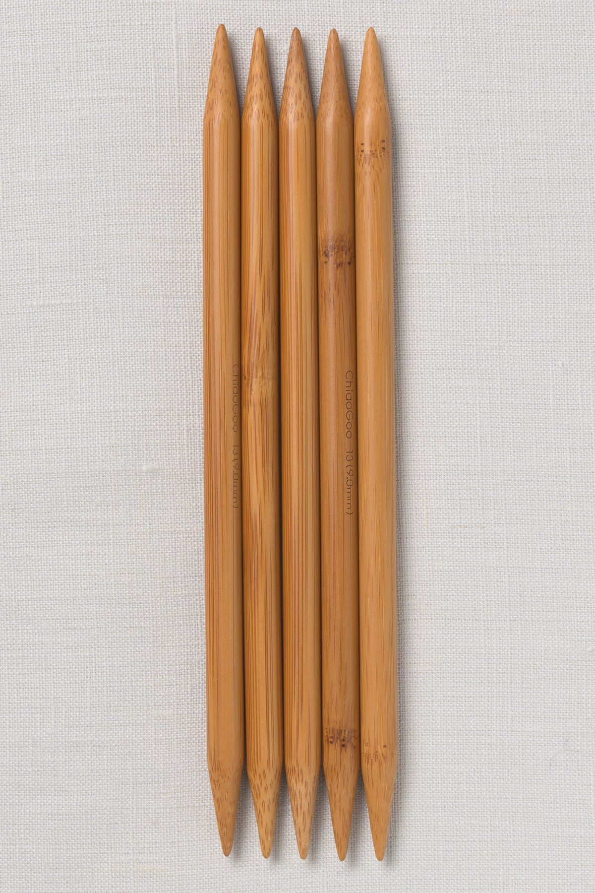 ChiaoGoo Bamboo Double Point 8" (20 cm) Patina