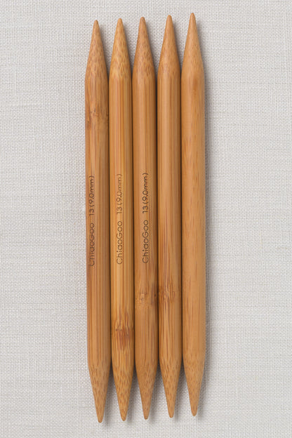 ChiaoGoo Bamboo Double Point 6" (15 cm) Patina
