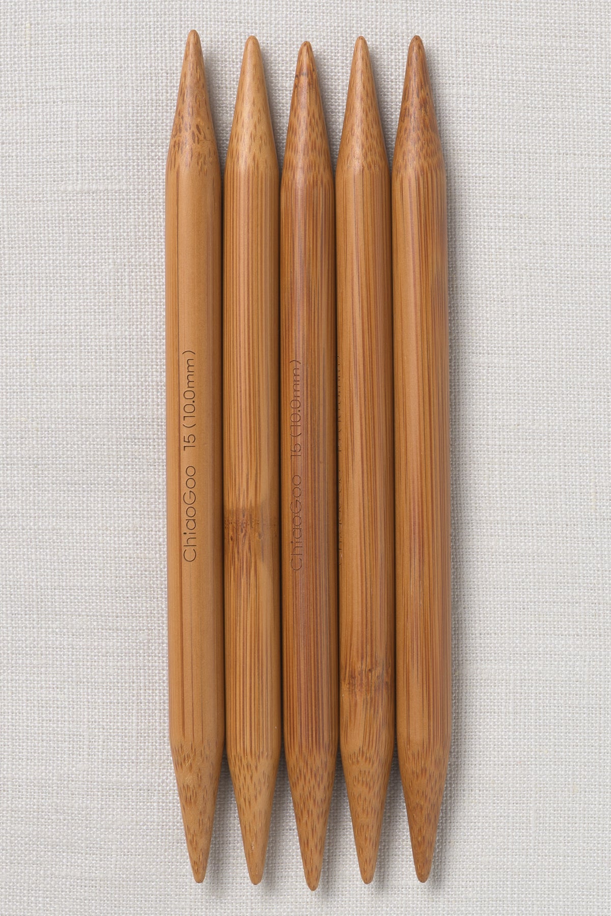 ChiaoGoo Bamboo Double Point 6" (15 cm) Patina