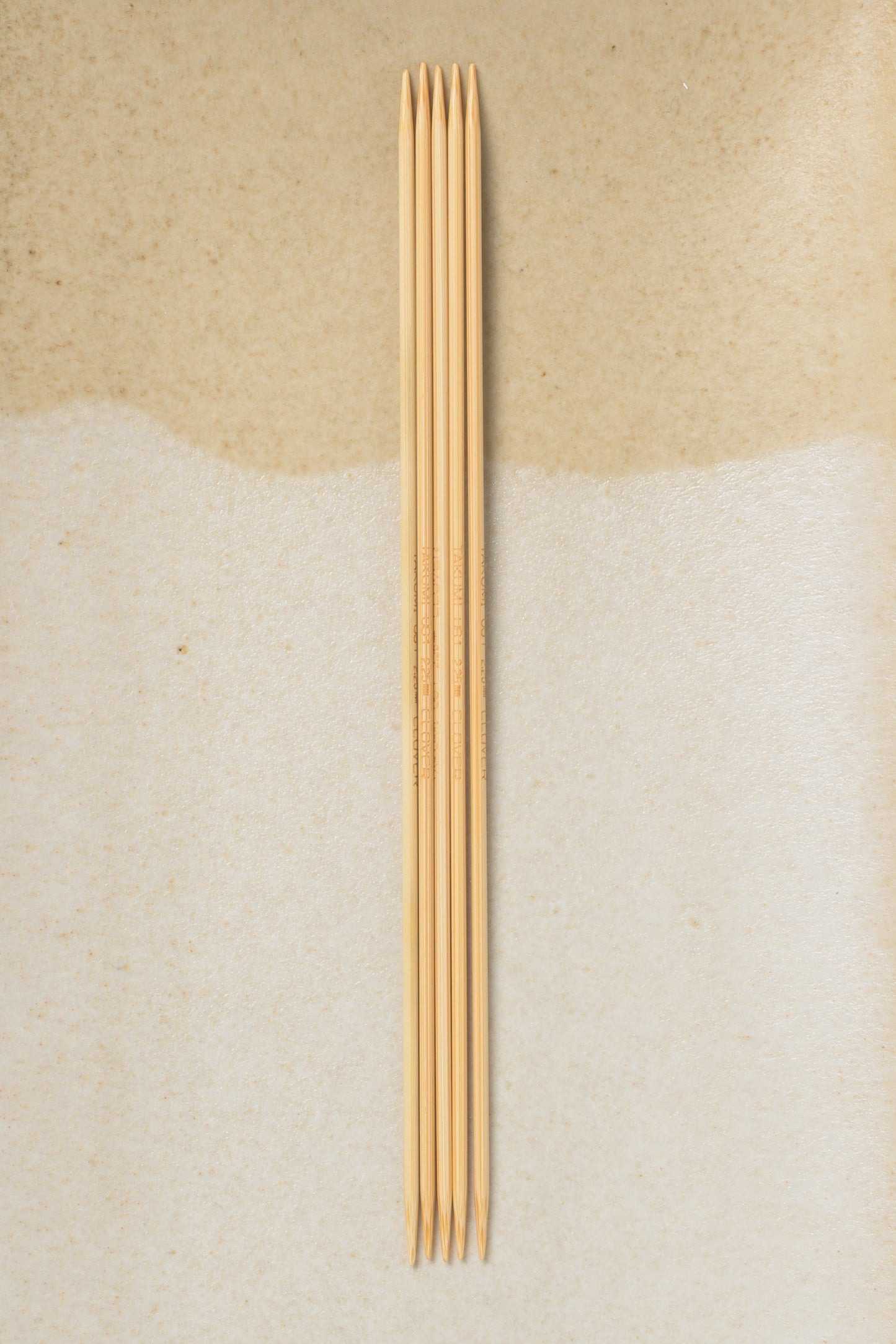 Clover Takumi Bamboo Double Point Needles 7"