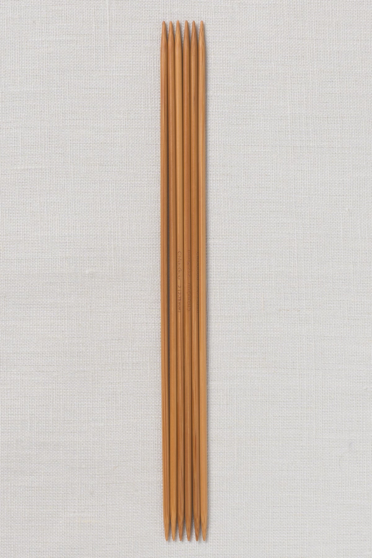 ChiaoGoo Bamboo Double Point 8" (20 cm) Patina
