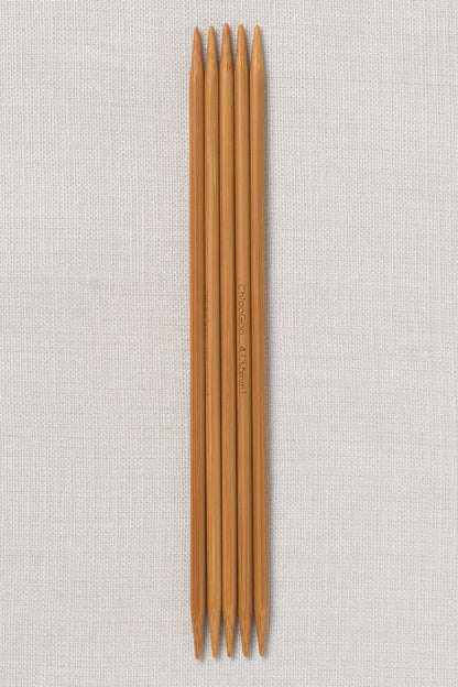 ChiaoGoo Bamboo Double Point 6" (15 cm) Patina