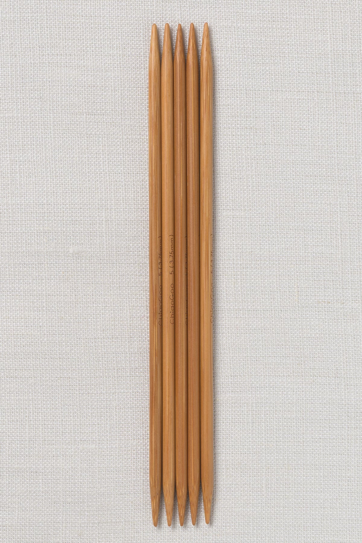ChiaoGoo Bamboo Double Point 6" (15 cm) Patina