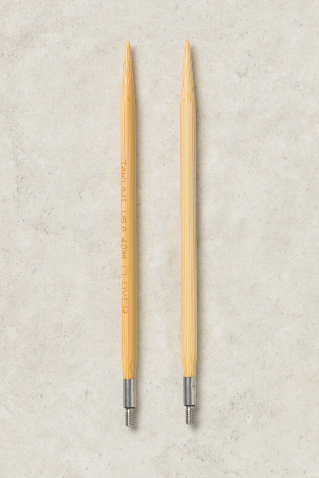Clover Takumi Bamboo Interchangeable Needles 4"