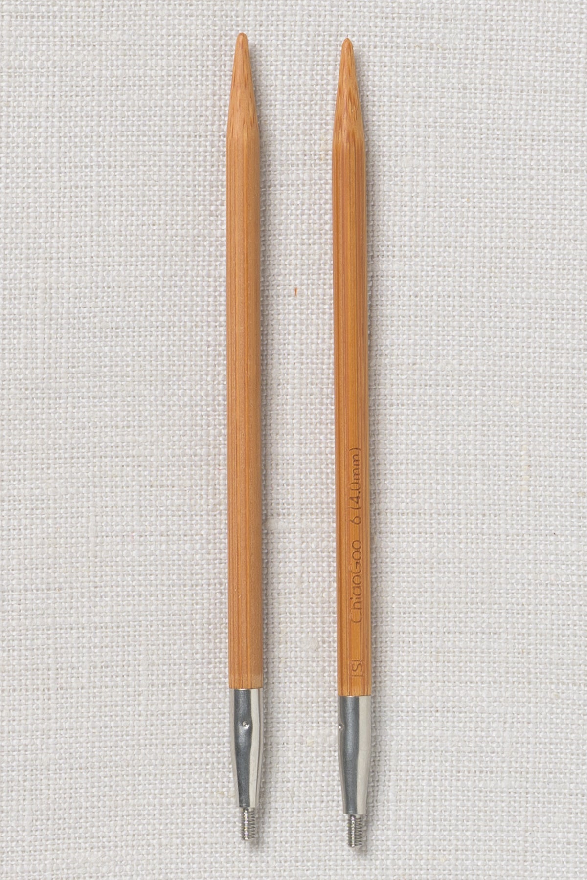 ChiaoGoo SPIN Bamboo Tips 4" (10 cm) Patina