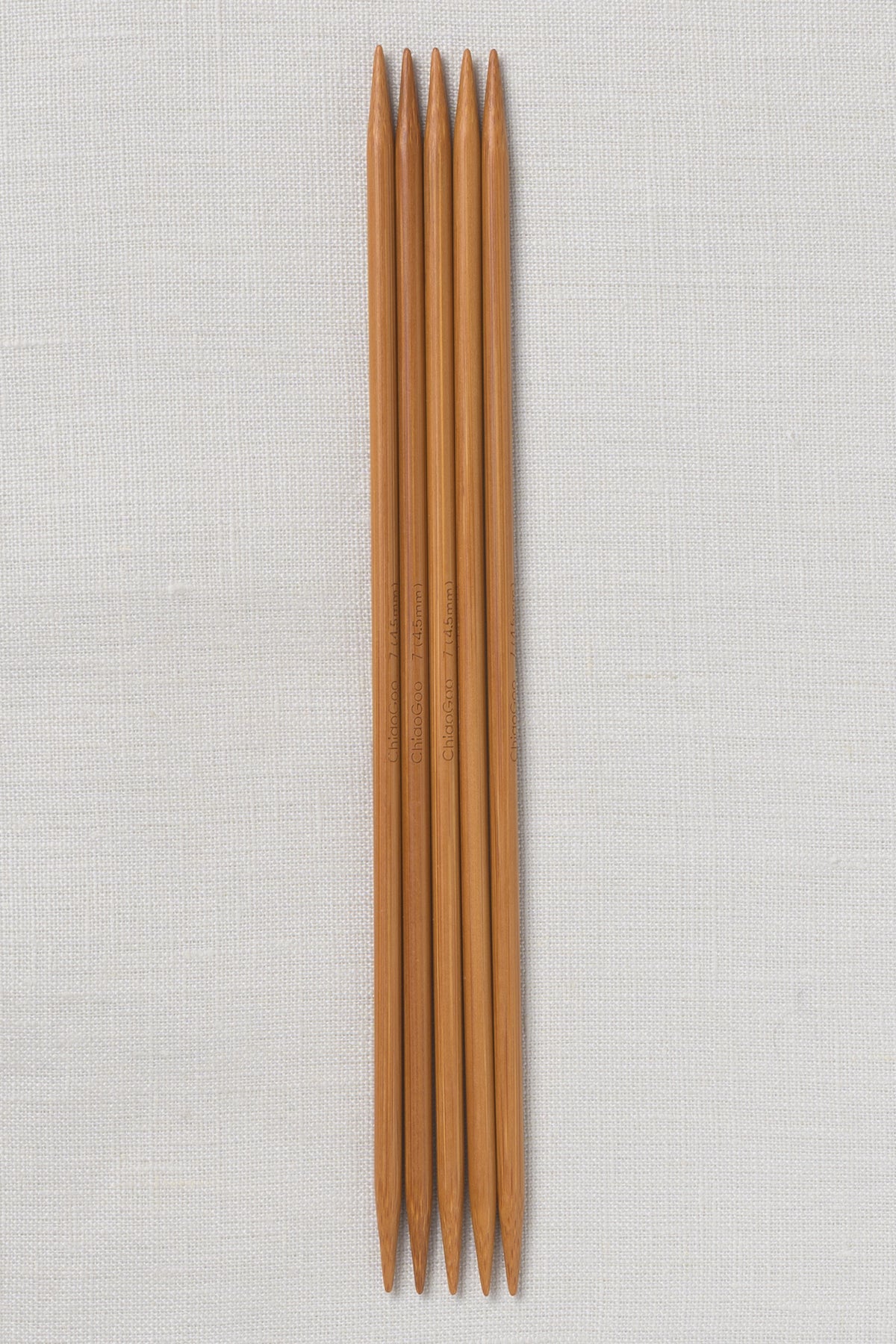 ChiaoGoo Bamboo Double Point 8" (20 cm) Patina