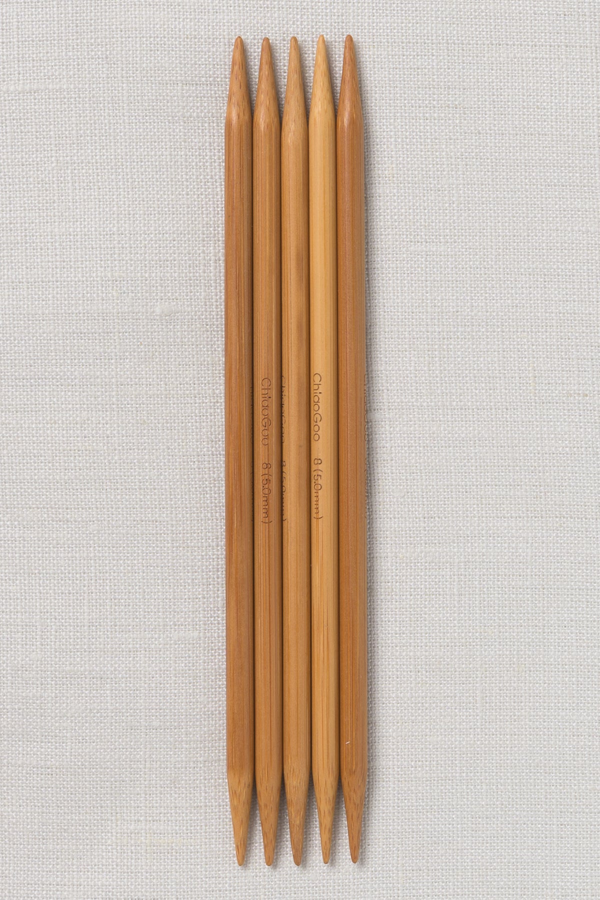 ChiaoGoo Bamboo Double Point 6" (15 cm) Patina