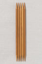 ChiaoGoo Bamboo Double Point 6" (15 cm) Patina