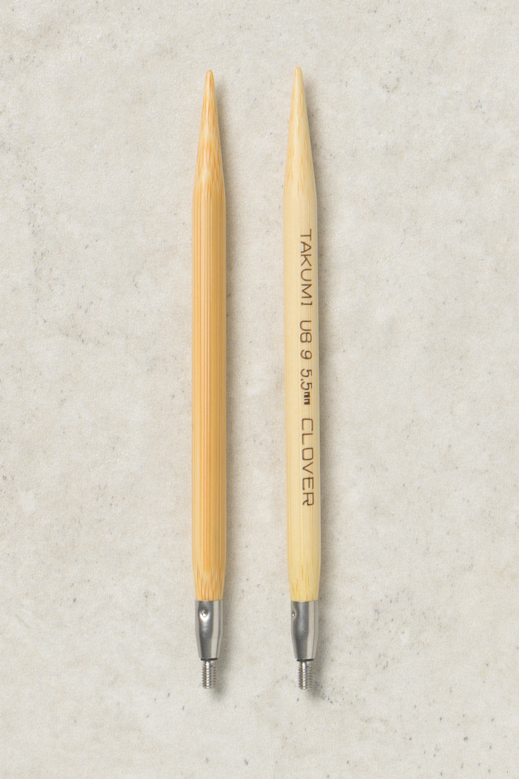 Clover Takumi Bamboo Interchangeable Needles 4"