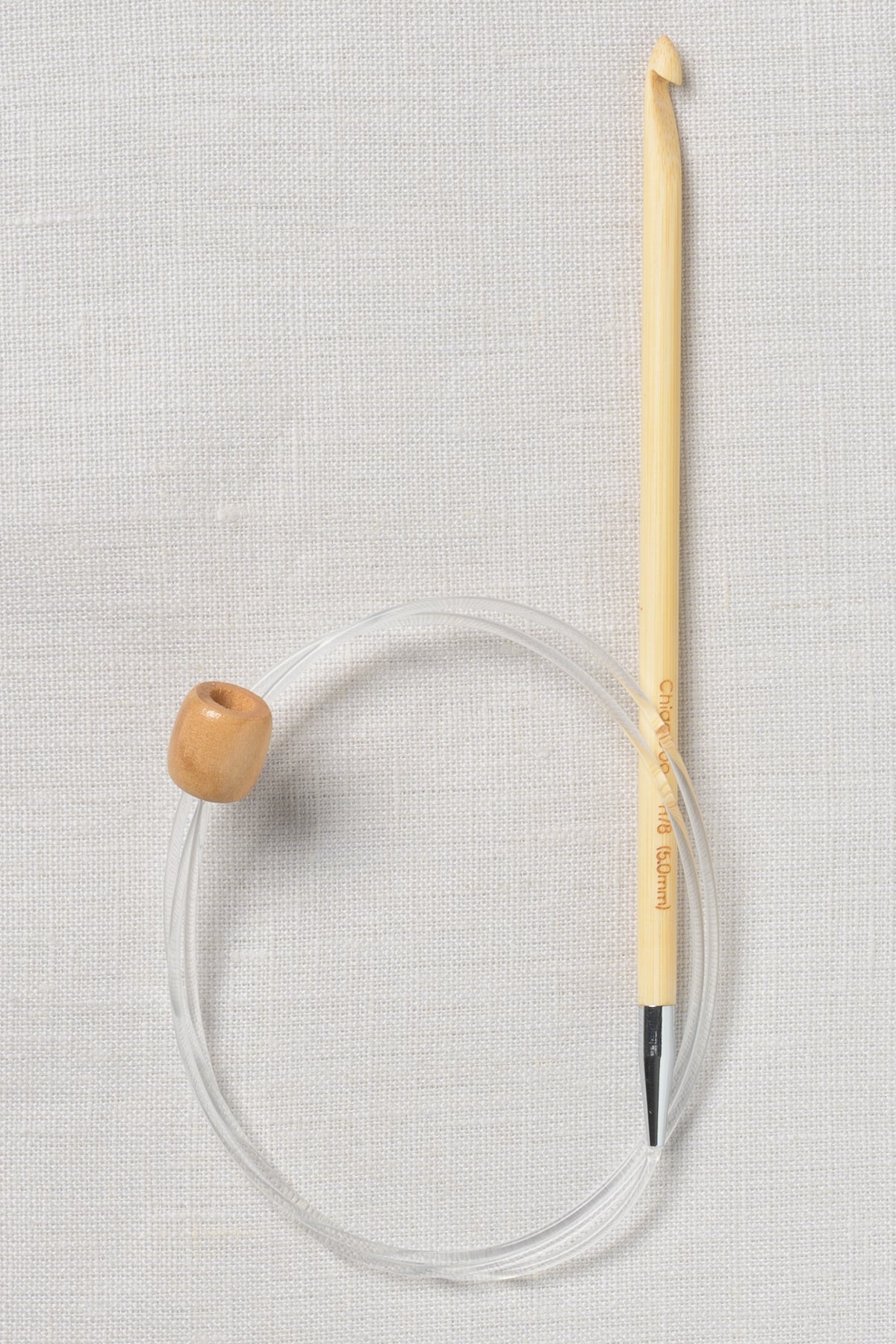 ChiaoGoo Bamboo Flexible Hook 32" (80 cm) Patina