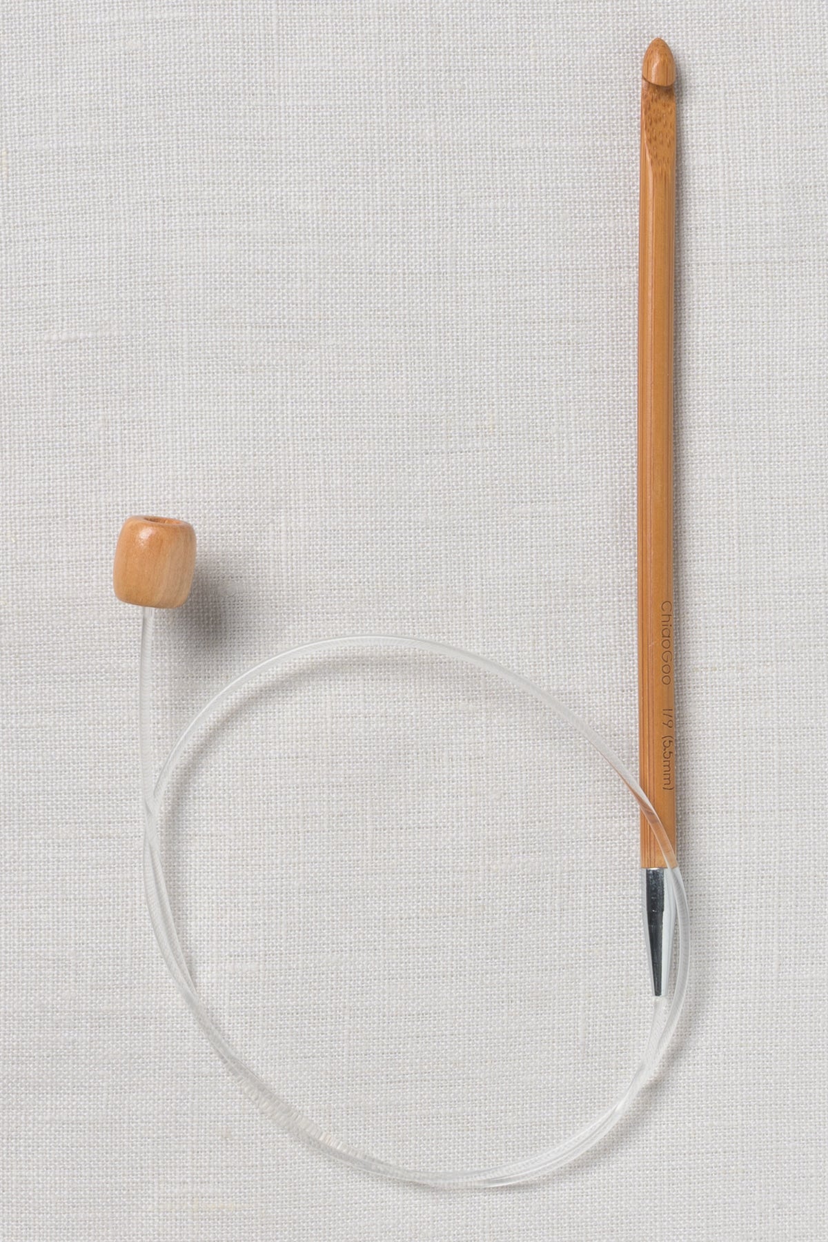 ChiaoGoo Bamboo Flexible Hook 24" (60 cm) Patina