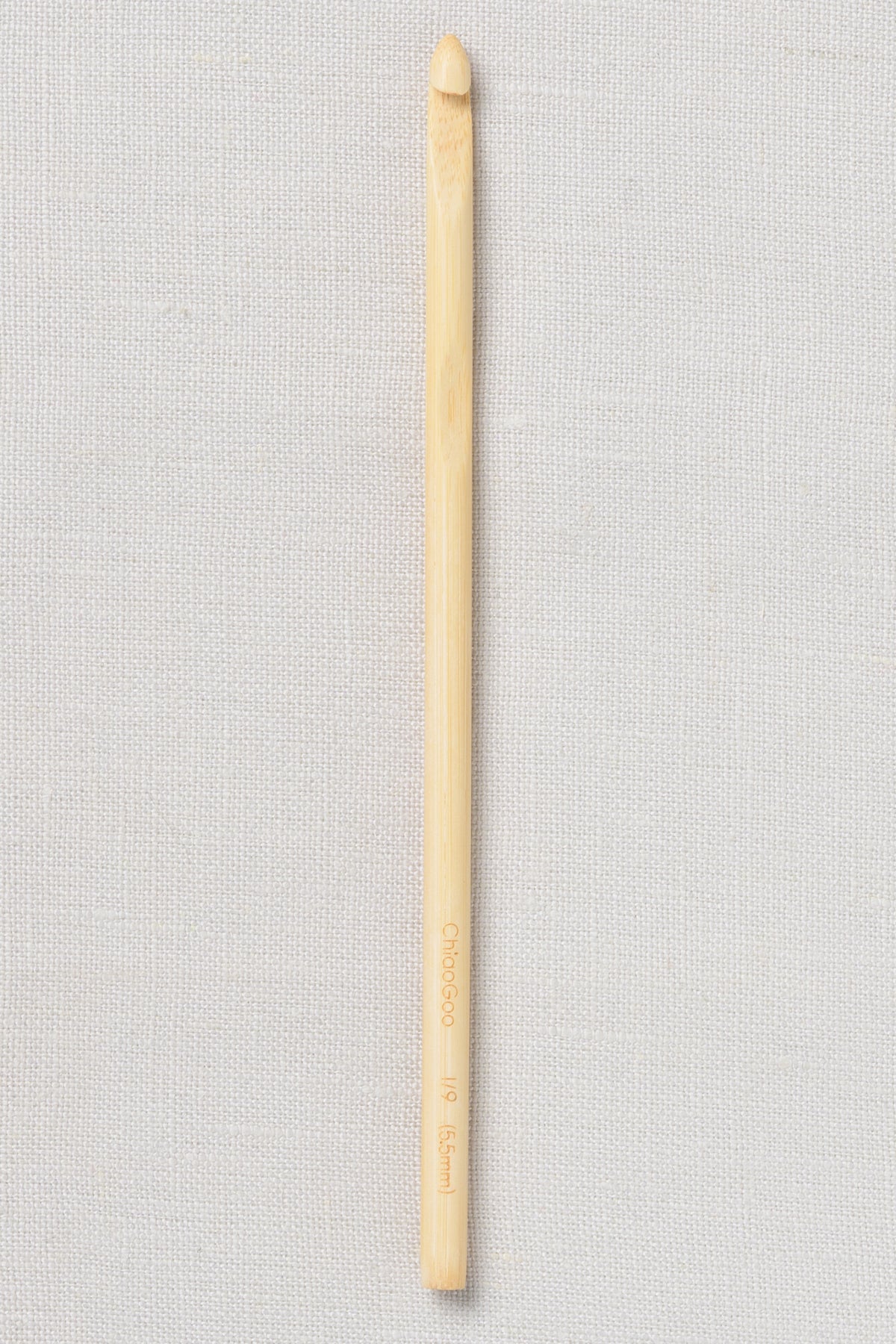 ChiaoGoo Bamboo Crochet Hook 6" (15 cm) Natural