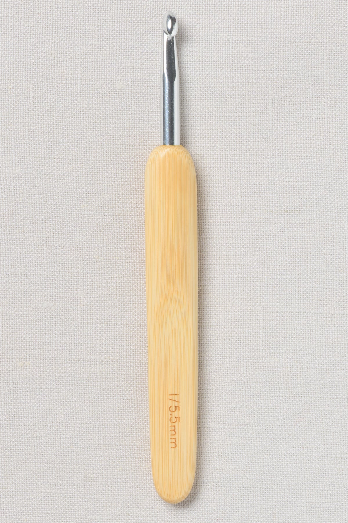 ChiaoGoo Metal Head Crochet Hook 5.5" (14 cm) Natural